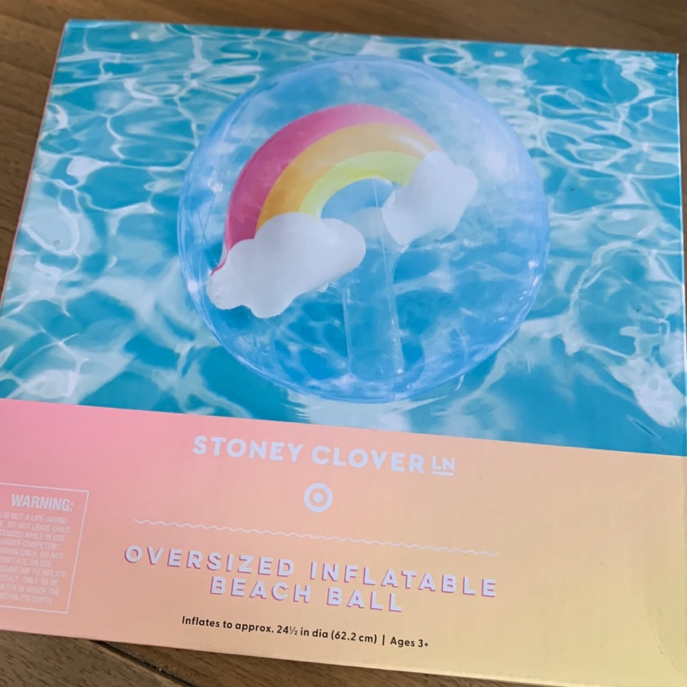 Brand new! 🌈 Stoney Clover Lane and Target rainbow beach ball 🌈